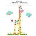 Wall stickers height measure, Cute giraffe, girl