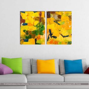 Canvas print Abstract patterns, two panels