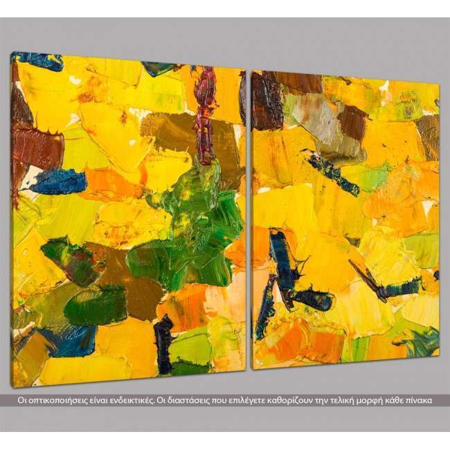 Canvas print Abstract patterns, two panels, side