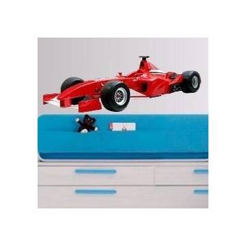 Αυτοκόλλητο τοίχου Αγωνιστικό αυτοκίνητο, Κοκκινο, F1 Formula One 