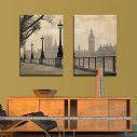 Canvas print Big Ben & parliament, two panels