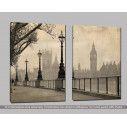 Canvas print Big Ben & parliament, two panels, side