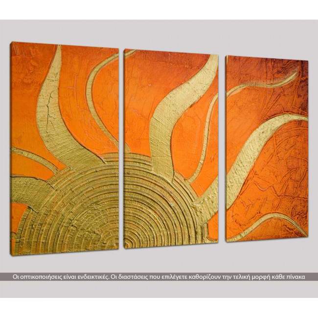 Sunlight, τρίπτυχος πίνακας σε καμβά, καμβάς 7