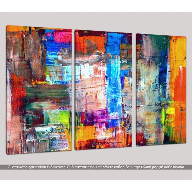 Canvas print Abstract patterns VI,  3 panels, side