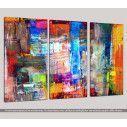 Canvas print Abstract patterns VI,  3 panels, side