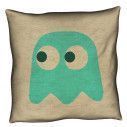 Pillow Pac-Man Inky Ghost