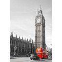 Closet sticker Big Ben and red bus