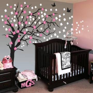 Wall sticker Elegant cherry blossom tree