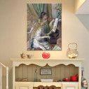 Canvas print Young girls at the piano, Renoir