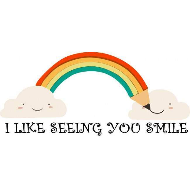 Kids wall stickers Seeing you Smile