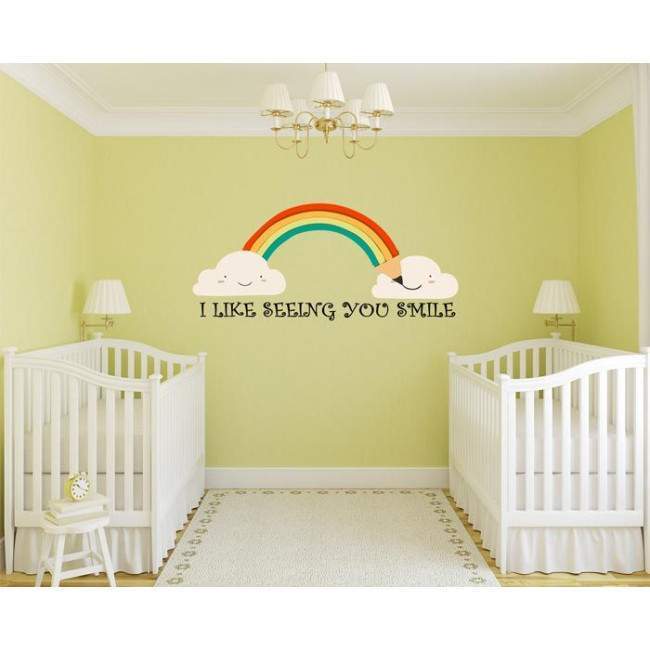 Kids wall stickers Seeing you Smile