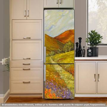 Αυτοκόλλητο ψυγείου Ανοιξιάτικο τοπίο