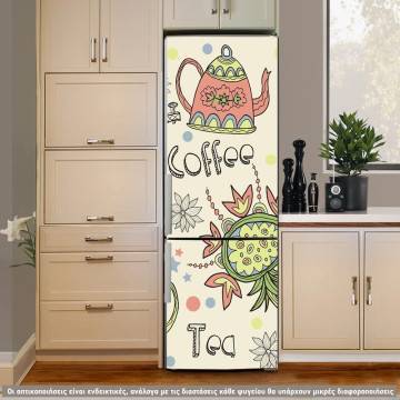 Αυτοκόλλητο ψυγείου Coffee or Tea