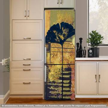 Αυτοκόλλητο ψυγείου Abstract poppy