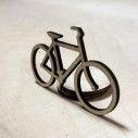 Wooden bicycle decorative figure