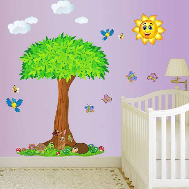 Kids wall stickers Under the tree