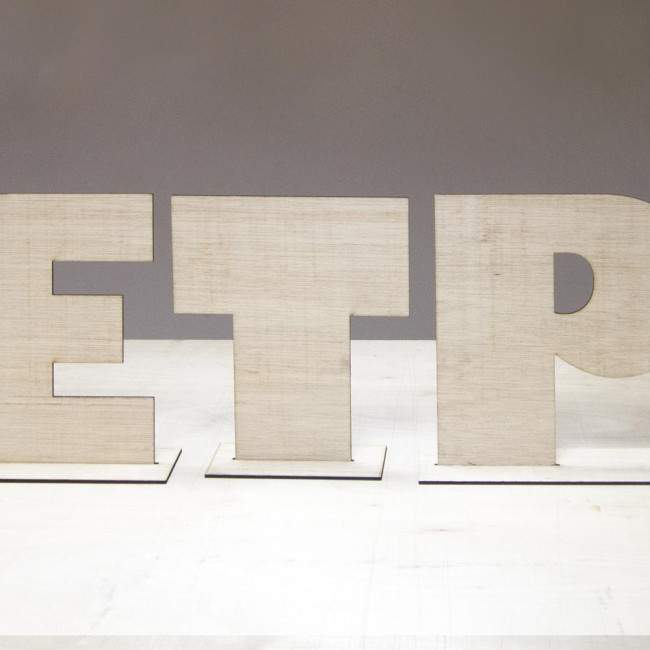Wooden letters