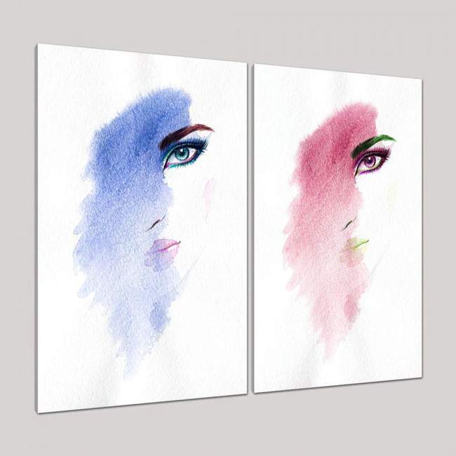 Canvas print Options, two panels, side