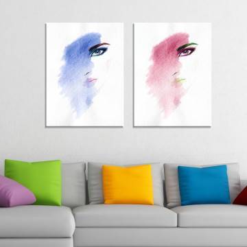 Canvas print Options, two panels