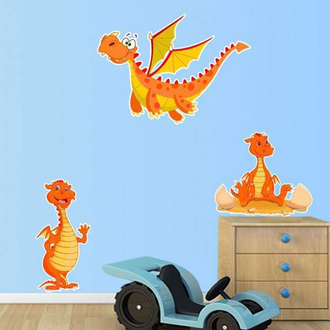 Wall stickers Cute dragons