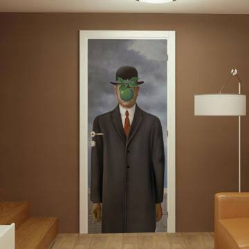 Αυτοκόλλητο πόρτας Son of a man, Rene Magritte