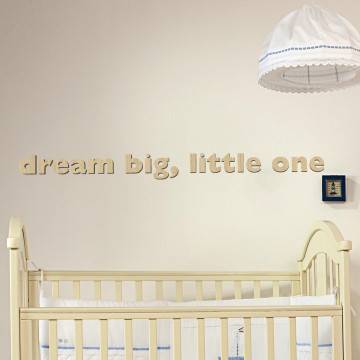 Wooden leters Dream big little one