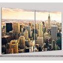 Canvas print Manhattan & the Empire state building, two panels, side
