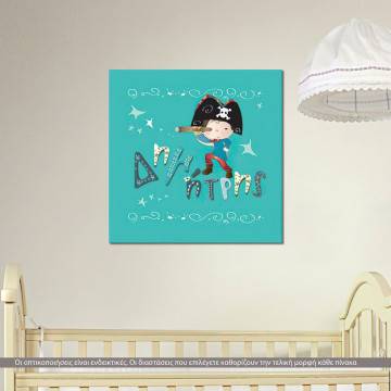 Kids canvas print Pirate