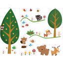 Kids wall stickers Forest animals