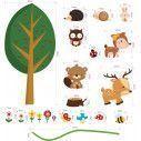 Kids wall stickers Forest animals