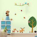 Kids wall stickers Forest animals