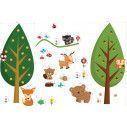 Kids wall stickers Forest animals, huge dimensons
