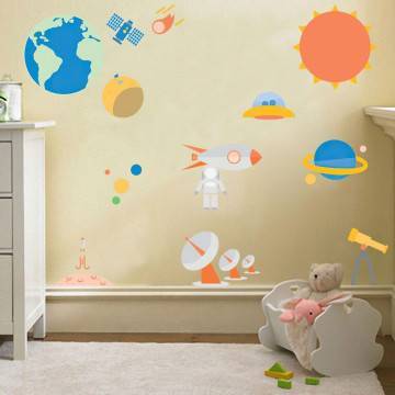 Kids wall stickers Solar system