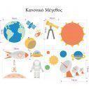 Kids wall stickers Solar system