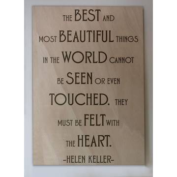 Wooden sign The best Things