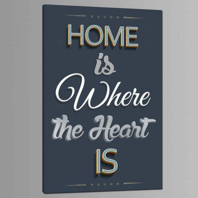 Canvas print Home is where the heart is, detail