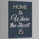 Home is where the heart is, πίνακας σε καμβά, κοντινό