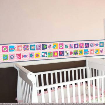 Wall sticker border La vita e colorata