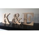 Wooden initials (Freestanding)