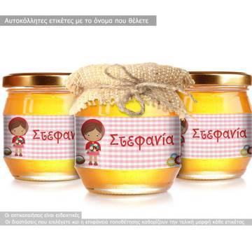 Sticker label Little red riding hood 2