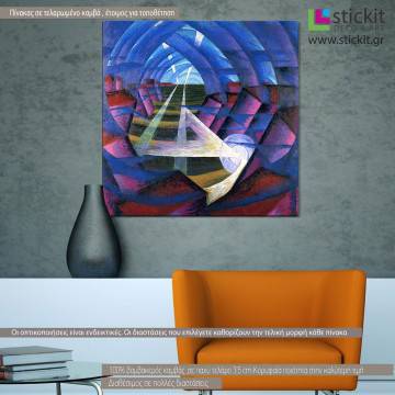 Canvas print House & light & sky