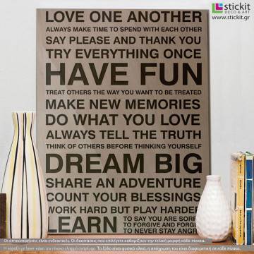 Wooden sign Love one other