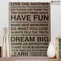 Ξύλινη πινακίδα Love one other