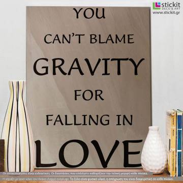Wooden sign You cant blame gravity 2
