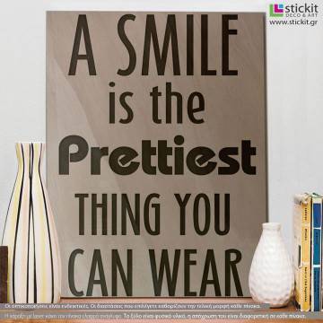 Wooden sign A smile