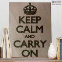 Ξύλινη πινακίδα Keep calm and carry on