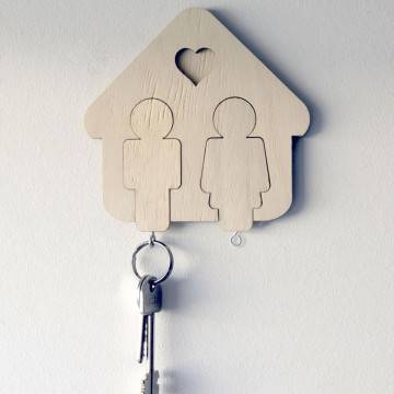 Wooden key holder We