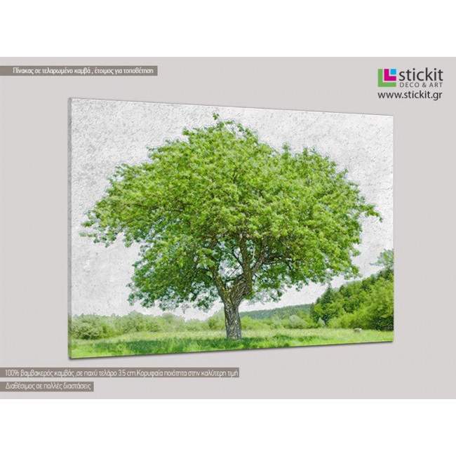 Canvas print Four seasons, four panels, side