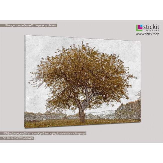 Canvas print Four seasons, four panels, side