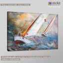 Canvas print Regatta, side